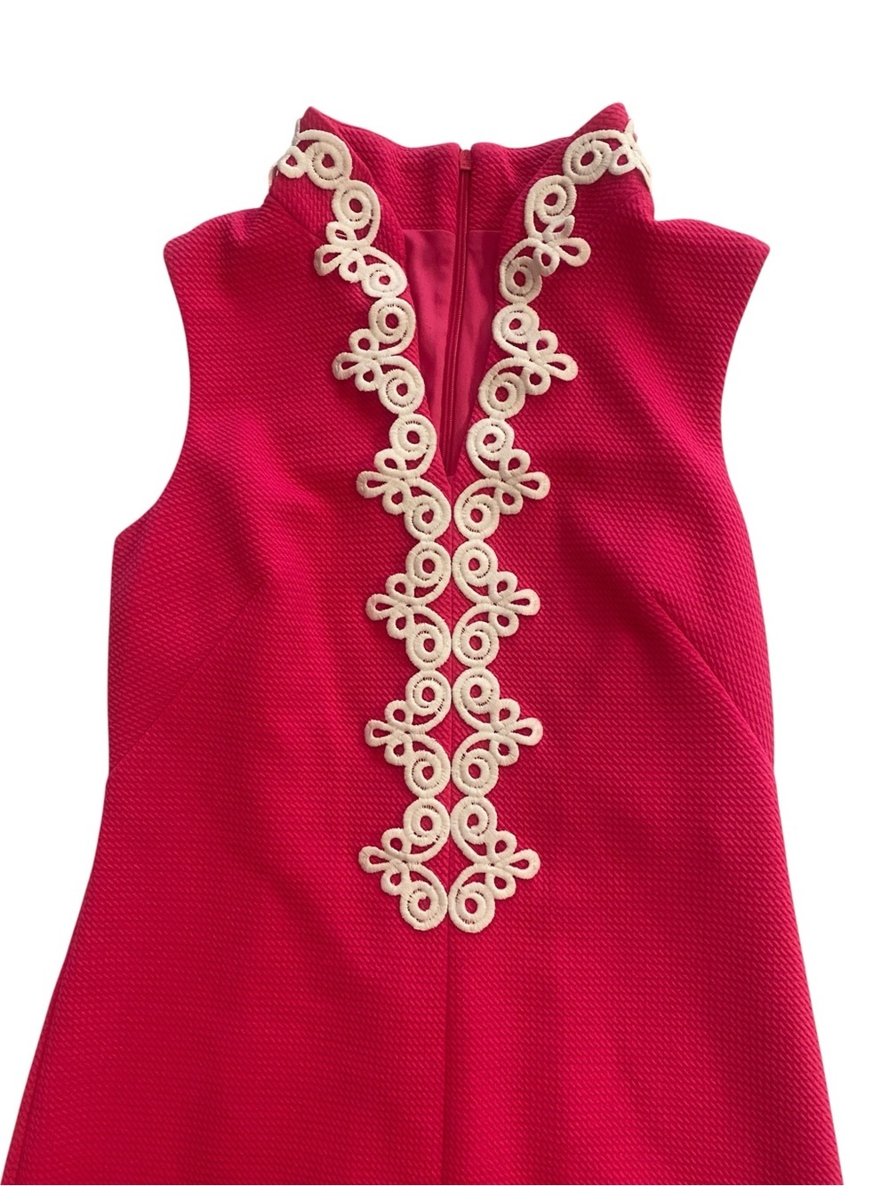 Vince Camuto Pink Sleeveless Embroidered V-Neck Midi Dress New size 2